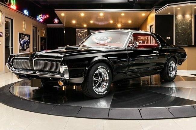 1967 mercury cougar nut and bolt rotisserie restoration glossy black paint