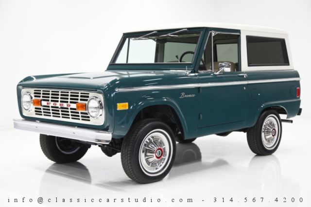 1977 ford bronco - uncut & correctly restored per marti report w/added a/c!