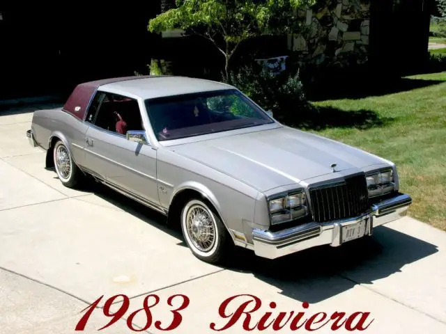 1983 buick riviera low miles 24k v8 second owner