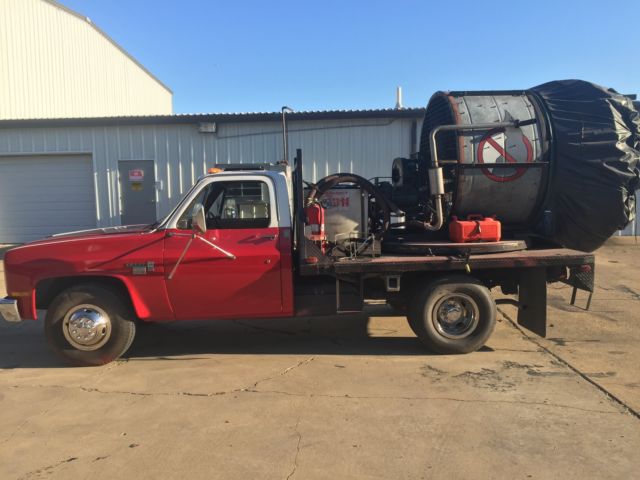 gmc 3500 sieraa 6.2 diesel dually flatbed *smokebuster fire truck *33k miles