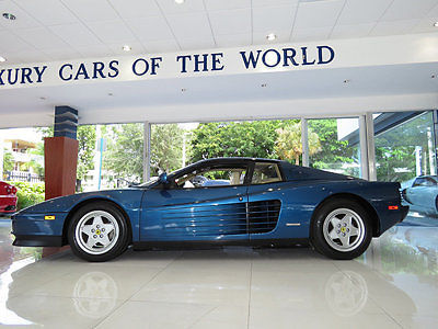 1989 ferrari testarossa :trailer queen" stunning example