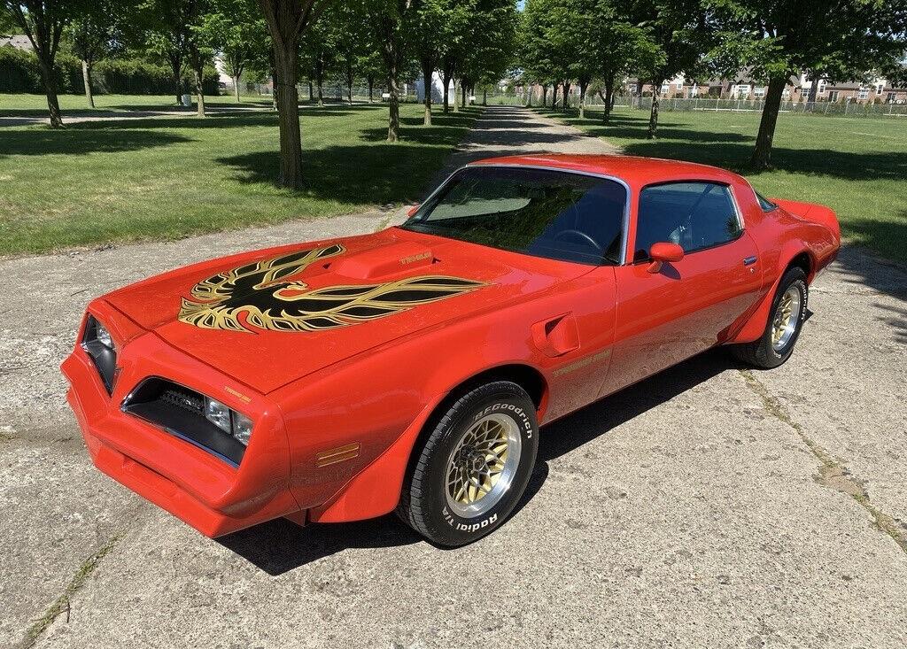 1978 pontiac trans am with firebird trans am cid low miles mayan red