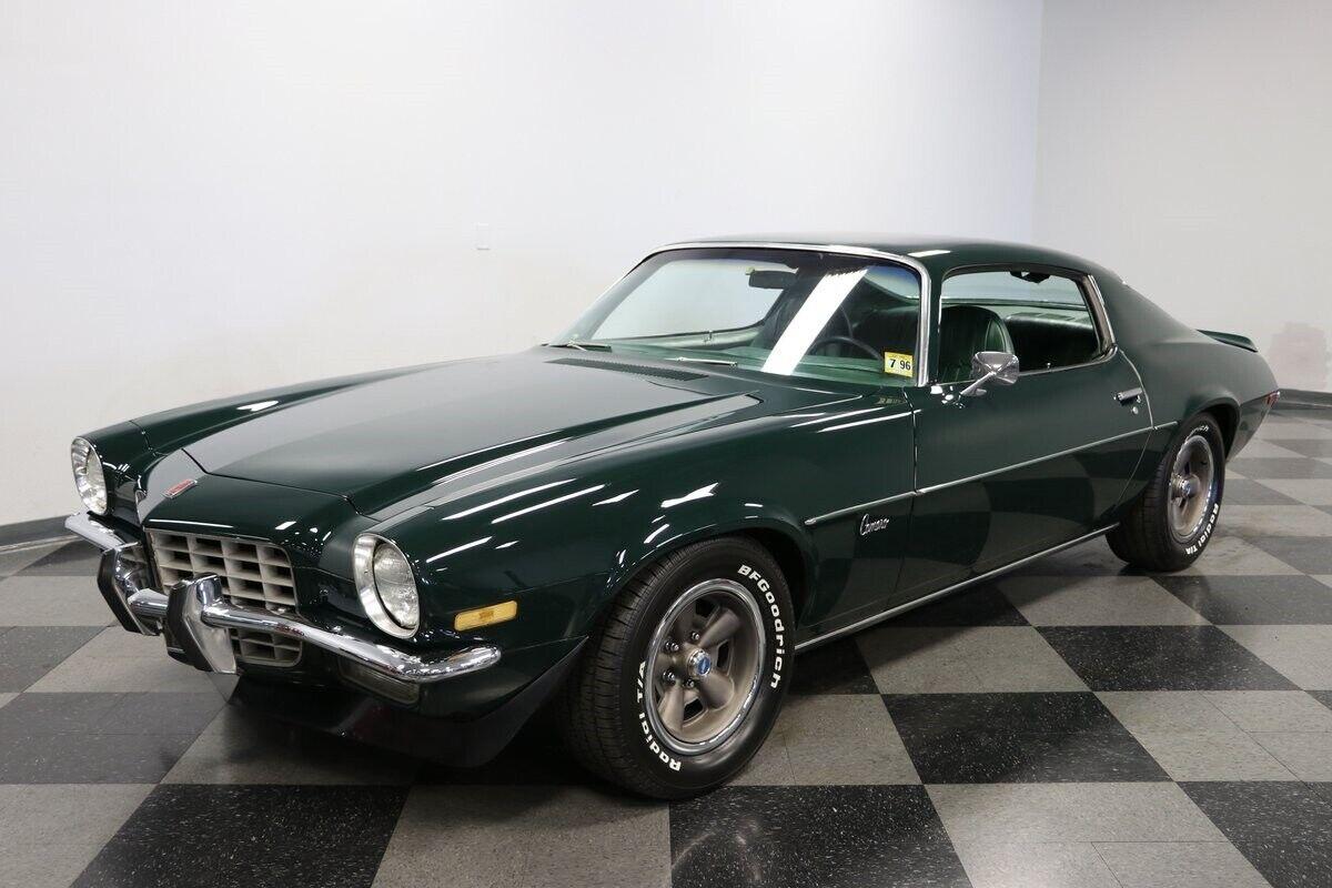 1973 chevrolet camaro 3 speed automatic chrome muscle sports car chevy