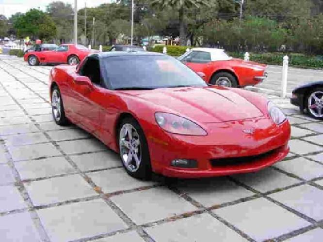 corvette 2007 red coupe in largo, fl
