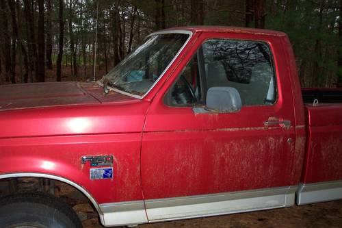 1996 ford f150 4x4 patriot edition, 5.0 v8 only 52k miles! dual tanks for sale in burke, vermont