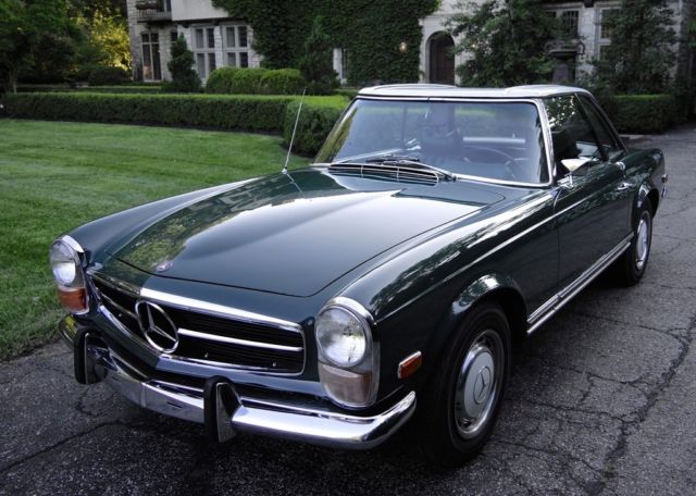 1971 mercedes benz 280sl automatic a/c 115k rare convertible no rust no reserve