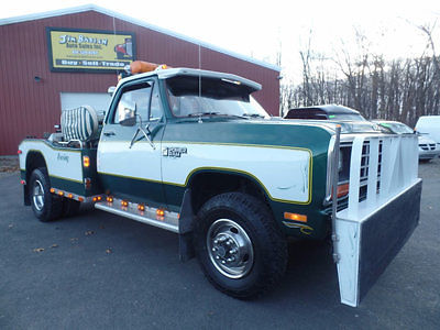 1982 dodge power ram 4x4 tow truck wrecker 1-owner classic vintage mopar 63 pics