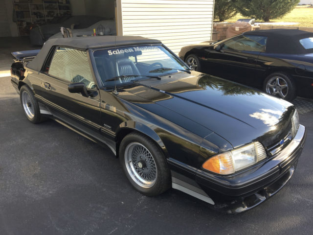 saleen convertible #408 5 speed 3.55 gears leather factory escort radar mats