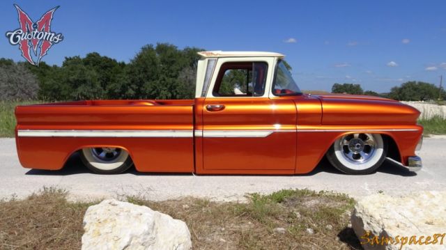 1962 chevrolet c10 fleetside shortbed bagged candy iron resurrection texas truck