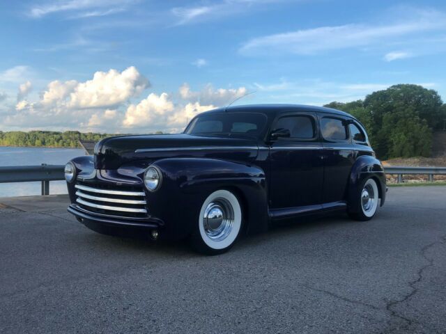 1946 ford deluxe custom chopped top suicide door sedan street rod