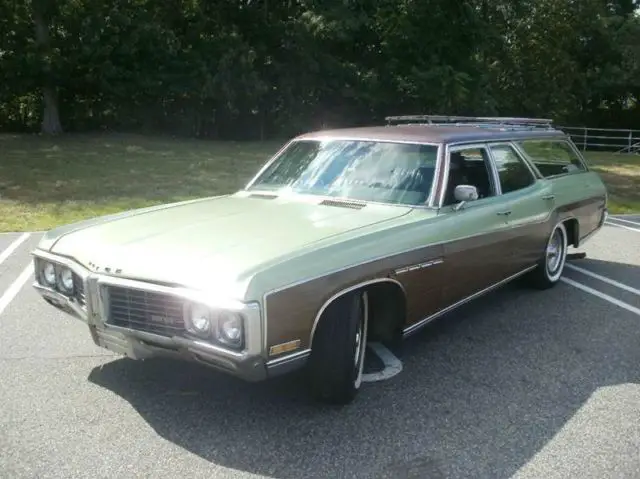 estate wagon station woodgrain 455 big block v8 low miles barn find no reserve