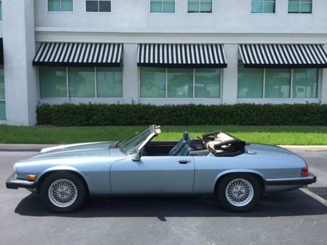 classic xjs v12 convertible low miles garage kept florida immaculate no reserve!