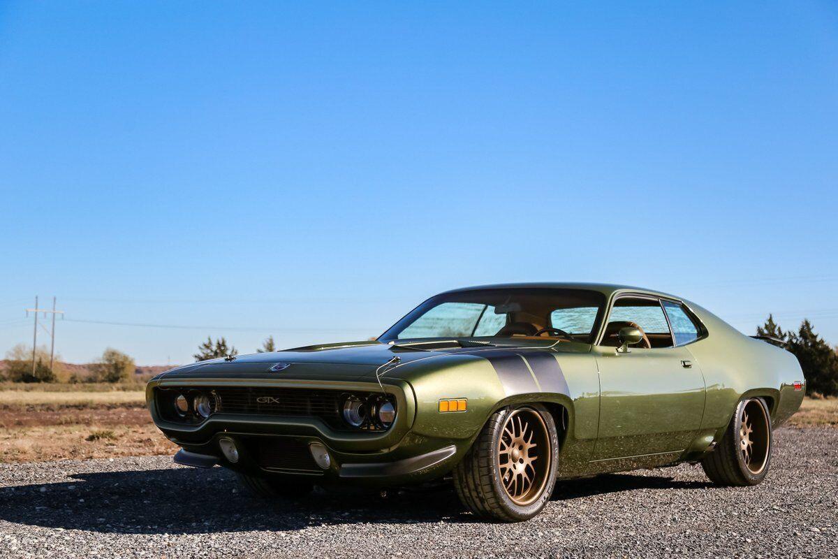 1971 plymouth road runner gtx r 753 miles green coupe