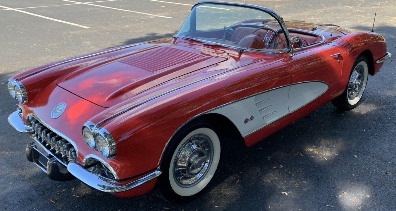 1958 chevrolet corvette 283 dual quad red rwd automatic