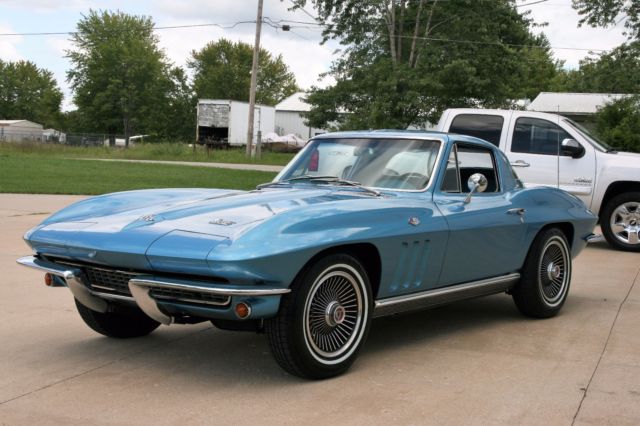 1966 corvette coupe, numbers matching 300hp 4 speed pop original paperwork