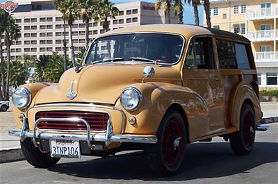 morris minor traveller, restored, 1275, wire wheels, disc brakes, leather seats