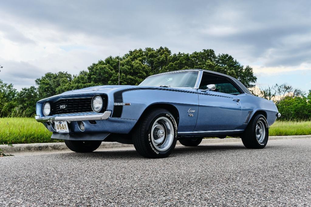 1969 chevrolet camaro ss super sport glacier blue 13327 miles