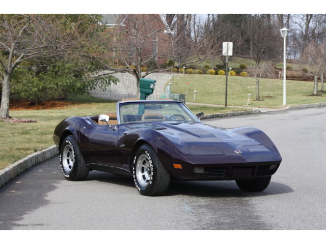 1974 chevy corvette convertible 4 speed 350 small block numbers matching block