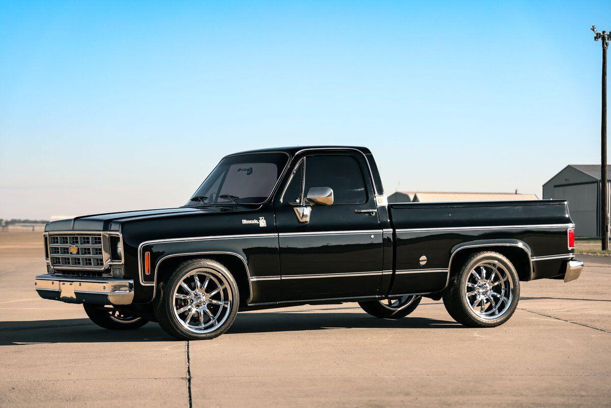 1978 chevrolet c10 silverado 89769 miles black truck 454 v8