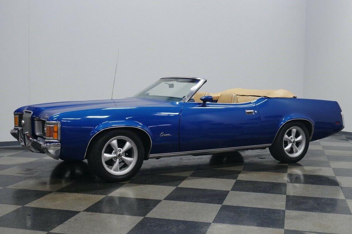 1972 mercury cougar xr7 convertible bright blue 351ci motor automatic