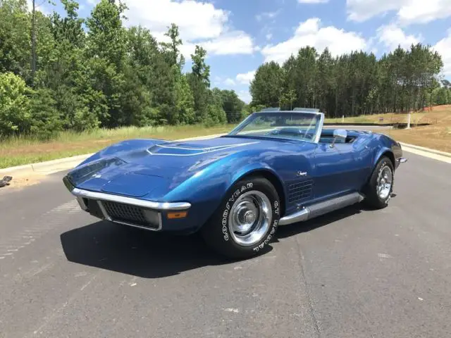 1971 chevrolet corvette lt-1 350 330 hp 4-spd side exhaust unrestored original