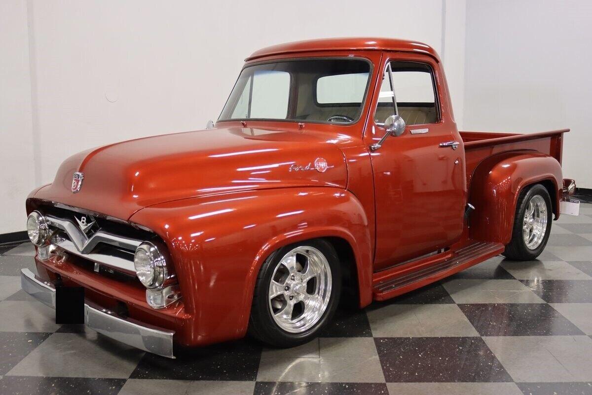 1954 ford f 100 custom cab cinnamon metallic 400 v8 automatic