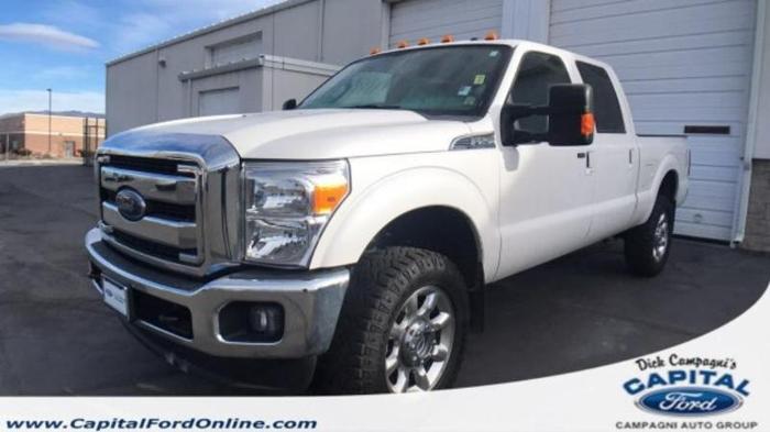 2014 ford f-250 super duty lariat 4x4 lariat 4dr crew cab 8 ft. lb pickup for sale in carson city, nevada
