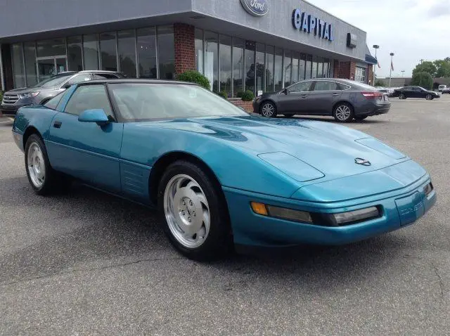 1994 chevrolet corvette 5.7l v8 automatic teal blue low miles ready to cruise