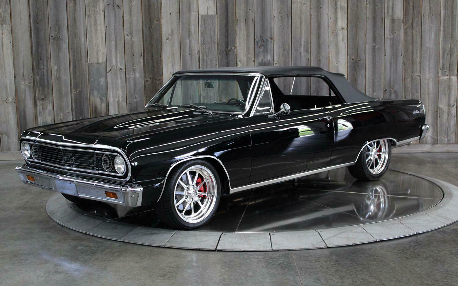 1964 chevrolet malibu restomod fuel injected black master piece 981 miles