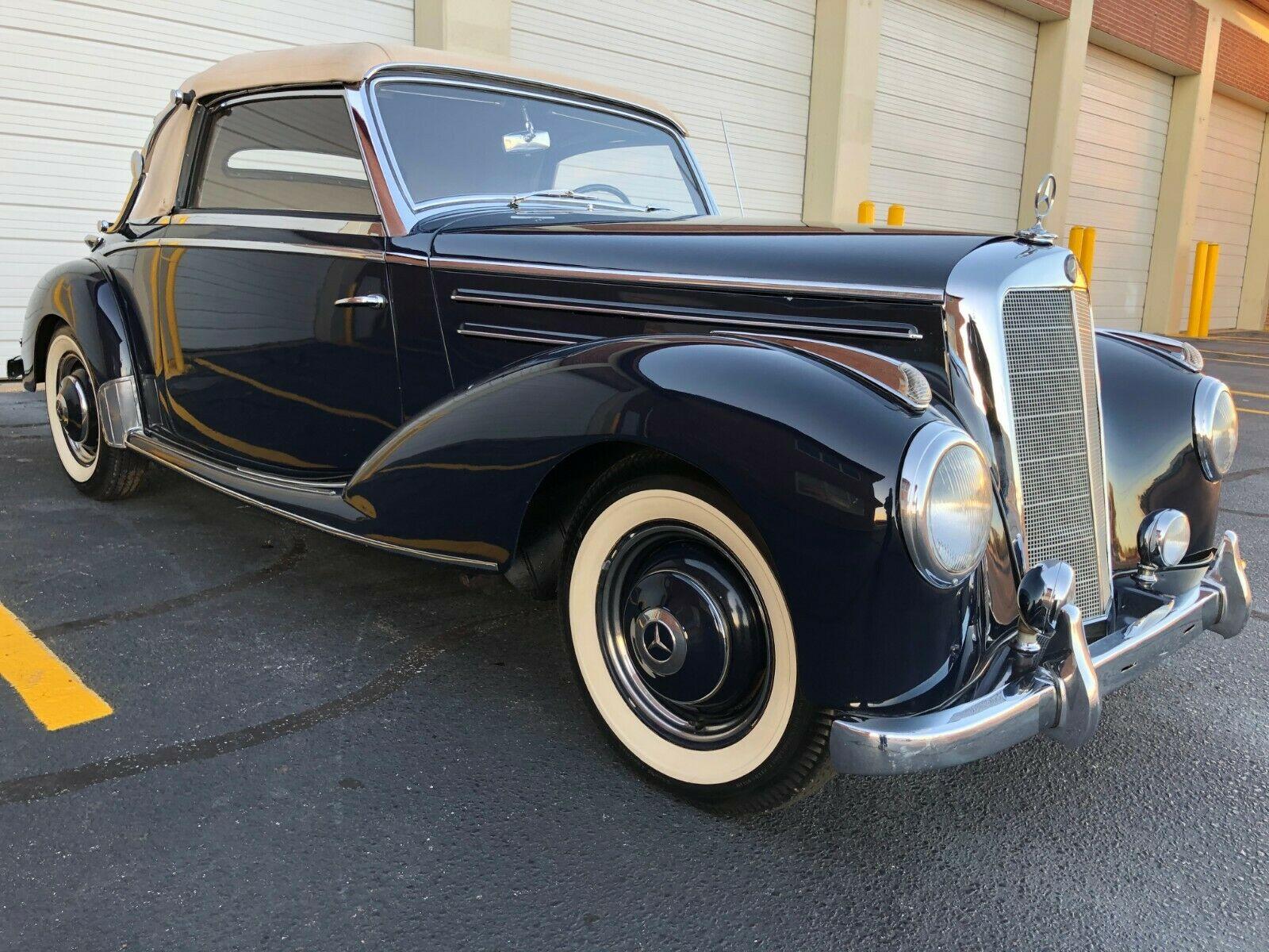 1953 mercedes-benz 200-series 220a cabriolet 4 speed manual
