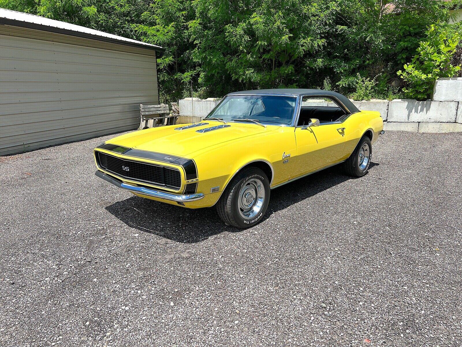 1968 chevrolet camaro rs ss 396 4spd 12 bolt 35278 miles
