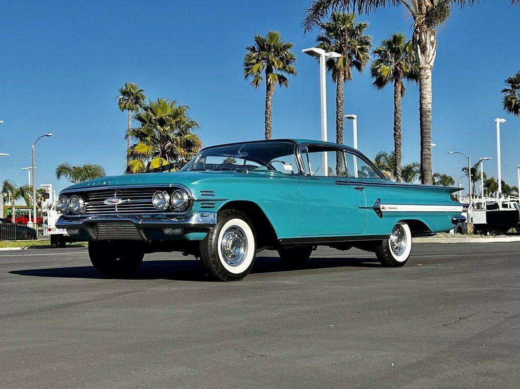 1960 chevrolet impala hardtop coupe gorgeous tasco turquoise paintwork