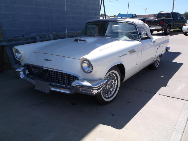 1957 convertible used v8 manual unknown leather white