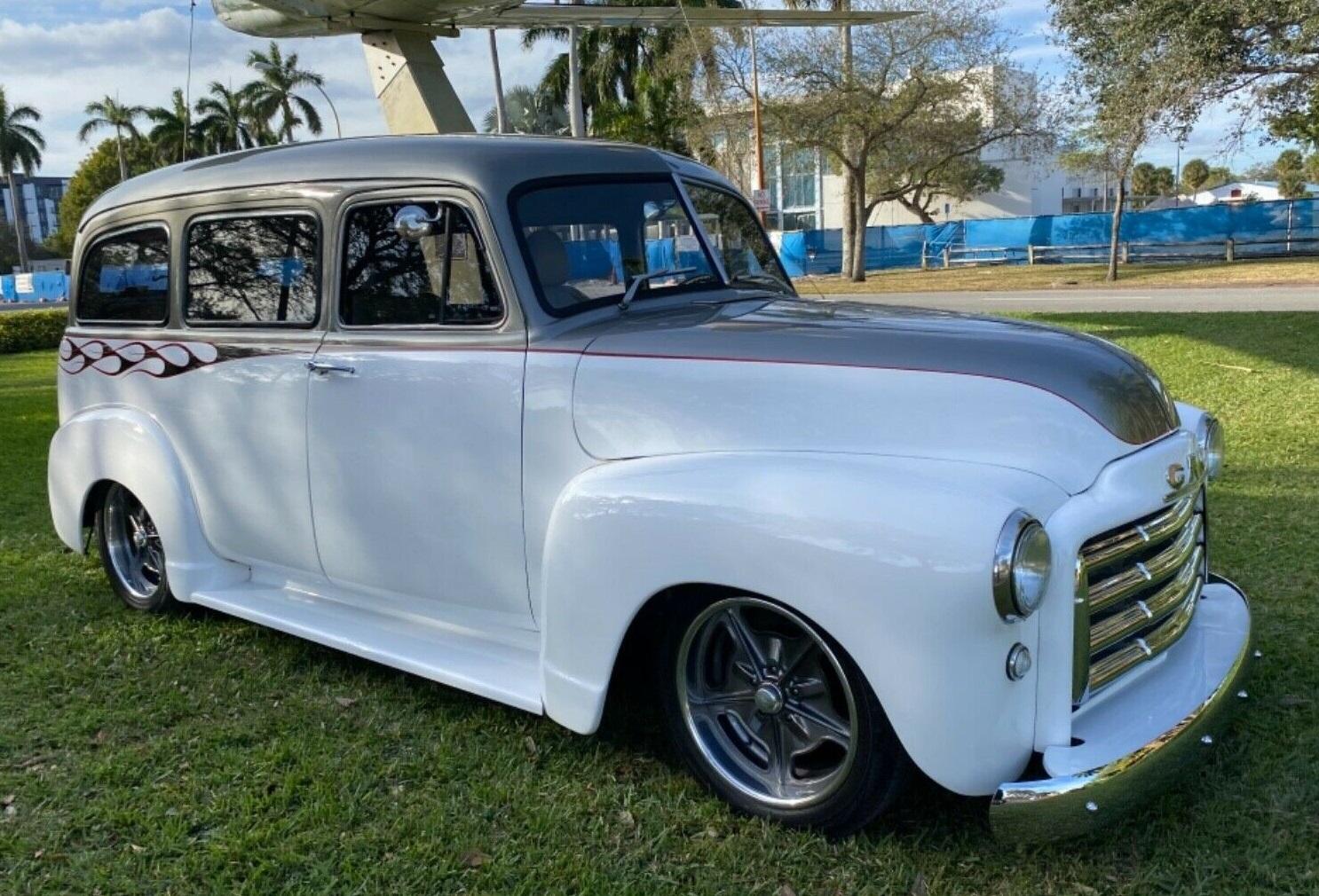1953 gmc suburban restored 6.0 ls1 engine