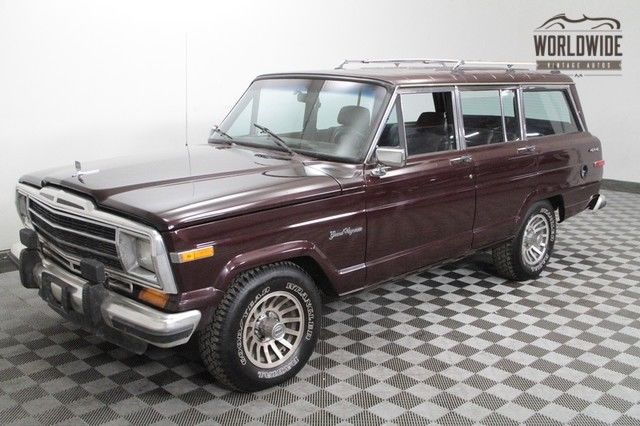 1989 jeep grand wagoneer rare 'woodgrain delete'! incredible shape!