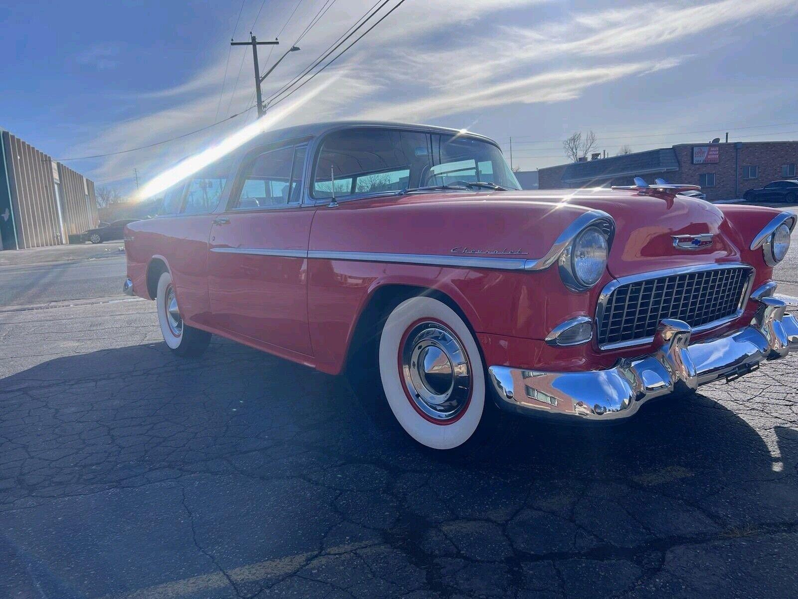 1955 chevrolet nomad belair 283 engine 350 turbo trans 2616 miles