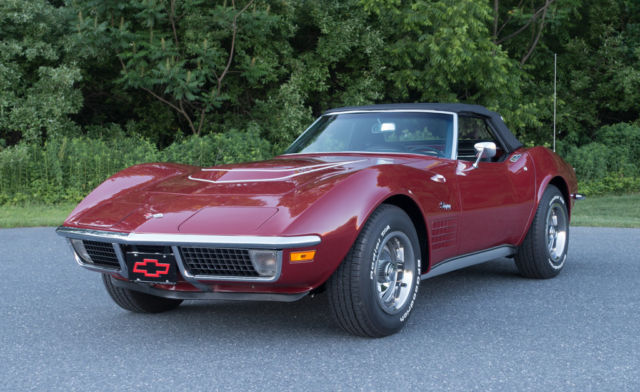1970 lt1 corvette convertible -excellent condition - p-o-p - tank sheet