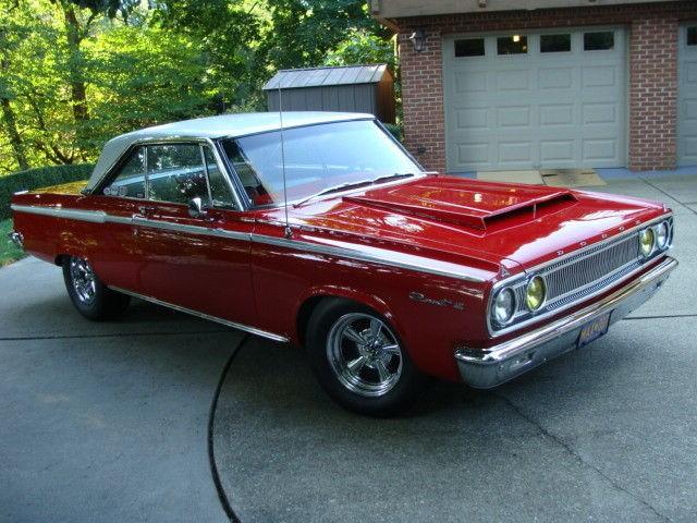 1965 dodge coronet hardtop redwhite automatic