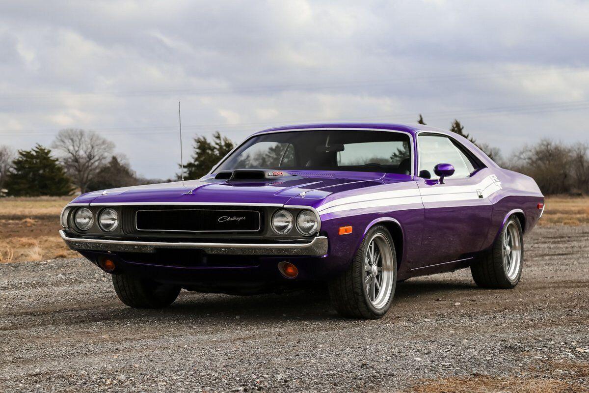 1973 dodge challenger coupe 3987 miles purple 440 big block v8