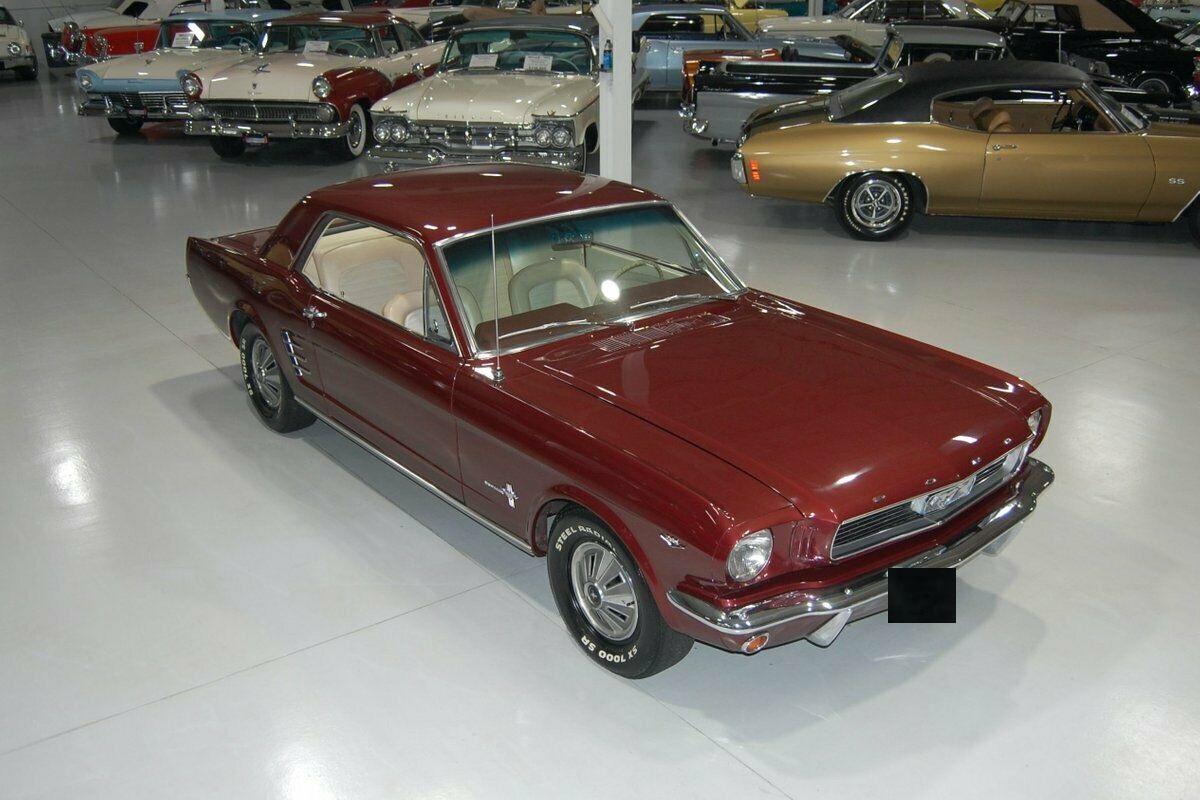 1966 ford mustang vintage burgundy 289 v8 automatic 50486 miles