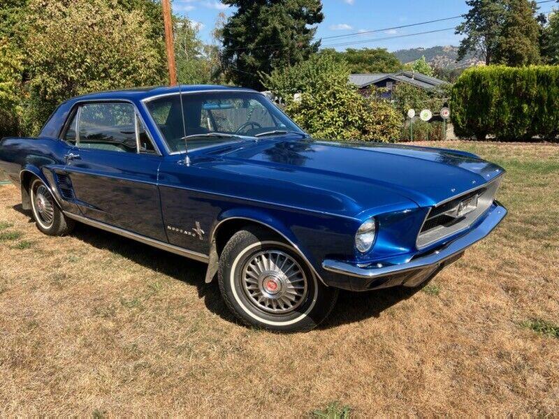 1967 ford mustang metallic blue 38173 miles