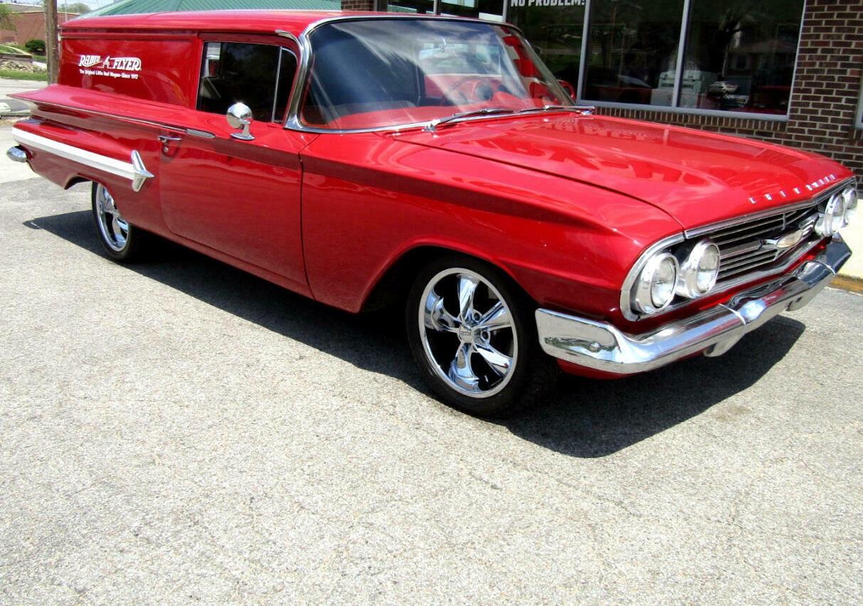 1960 chevrolet chevy sedan delivery red 56730 miles excellent