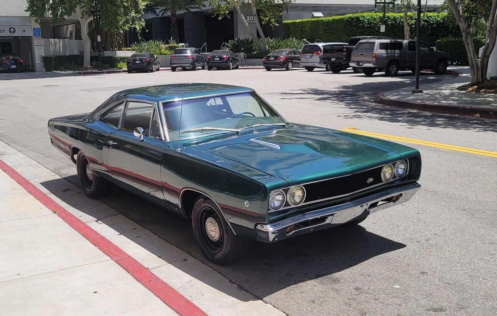1968 dodge coronet restored super bee 440 v8 green 70849 miles