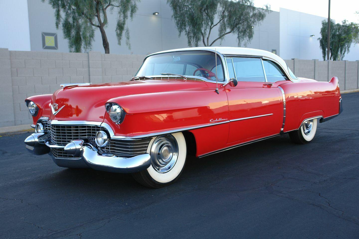 1954 cadillac series 62 red with 1004 miles