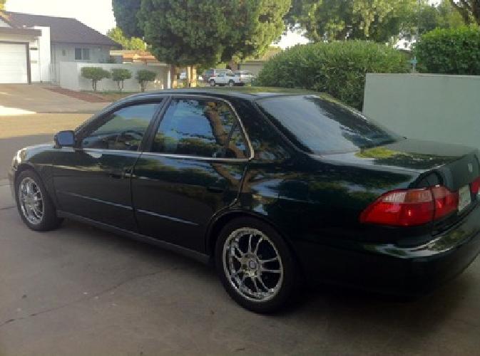 obo 2000 4 door dark green honda accord se for sale in modesto, ca