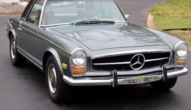 1969 mercedes-benz sl-class sl convertible leather seats 91500 miles