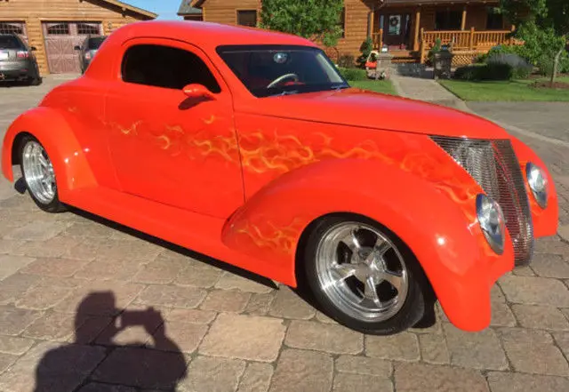 1937 ford coupe, house of kolors orange, wild rod body, 425hp 383cid crate motor