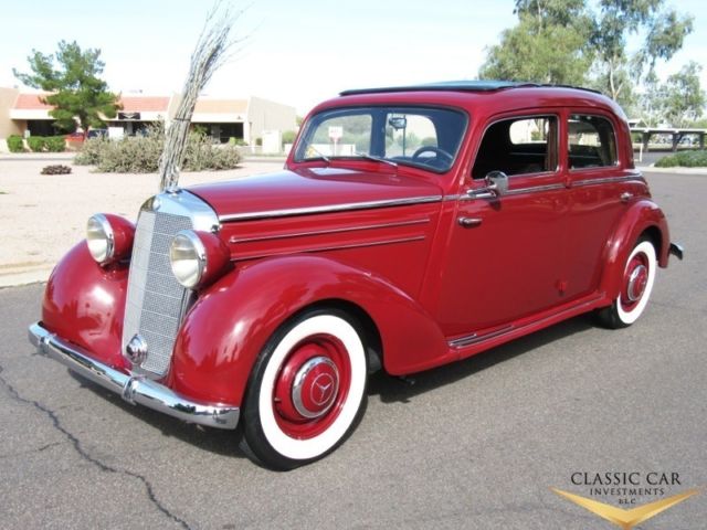 1950 mercedes benz 170s sedan - factory webasto soft sunroof - rare car!!!
