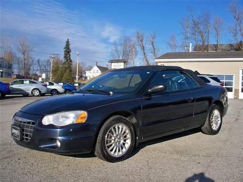 2004 chrysler sebring convertible 2d for sale in barre, vermont
