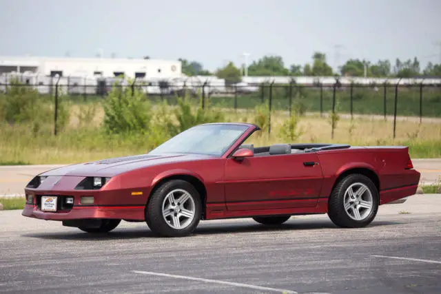 1988 camaro iroc-z convertible rare 1 of 3,761 31,400 original miles